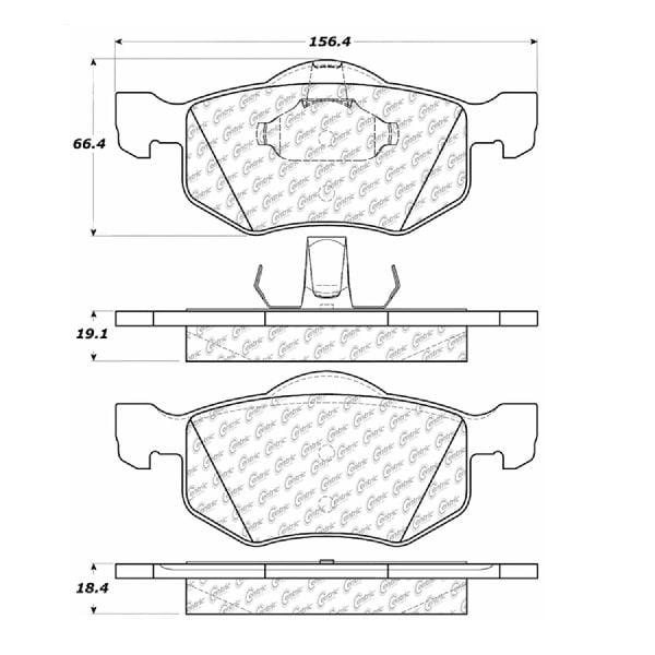 Go Parts Oe Replacement For 2001 2007 Ford Escape Front Disc Brake Pad Set For Ford Escape Walmart Com Walmart Com