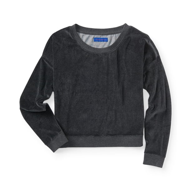 Sudadera de terciopelo Aeropostale para mujer, gris, grande