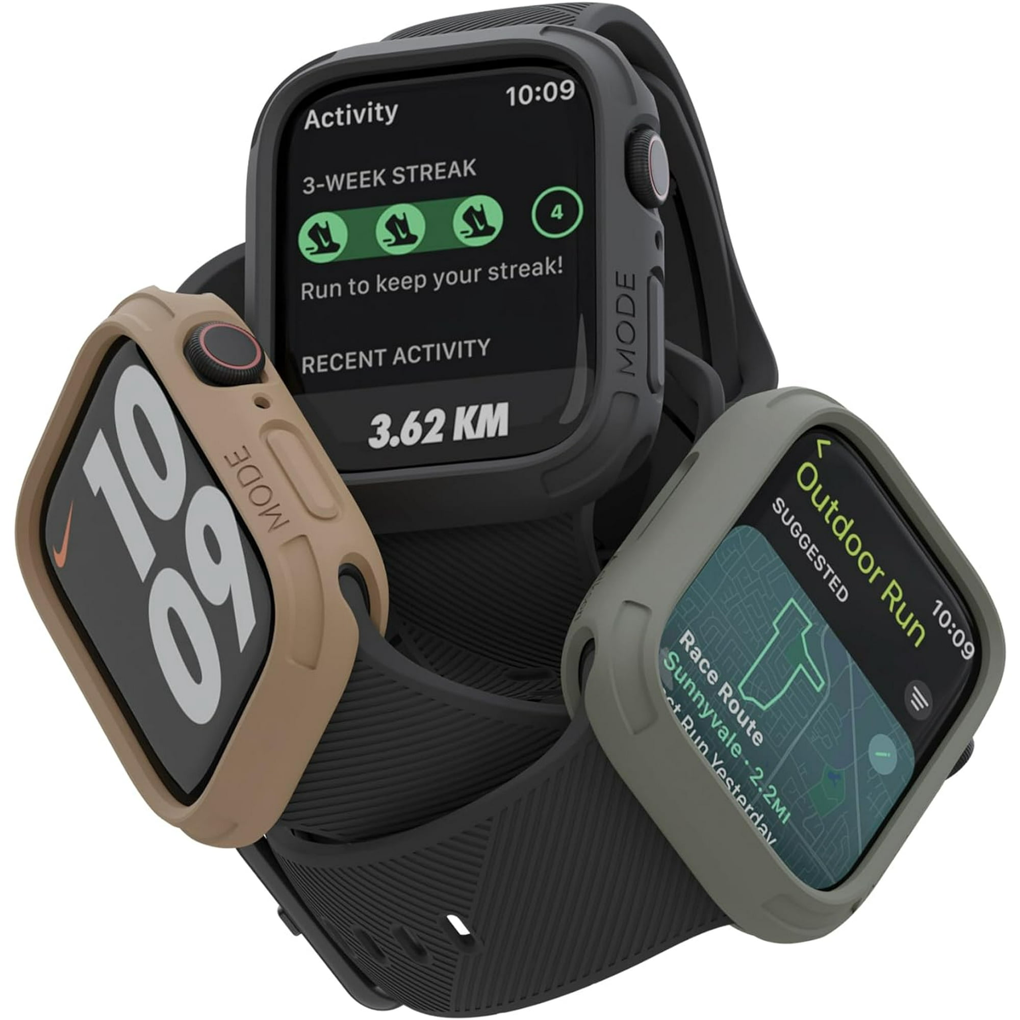 ORUYROP Compatible with Apple Watch 45mm Bumper Case Quattro Series Rugged Case for Apple Watch and iWatch Series 8 7 Military Grade Durable Protective Cover Flexible Shock Proof Tan Walmart