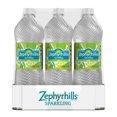 Zephyrhills Sparkling Water, Zesty Lime, 33.8 oz. Bottles (Pack of 12