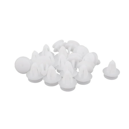 Unique Bargains Unique Bargains Vehicles Auto Car Rubstrip Clips Expanding Screw Rivet White 20 Pcs