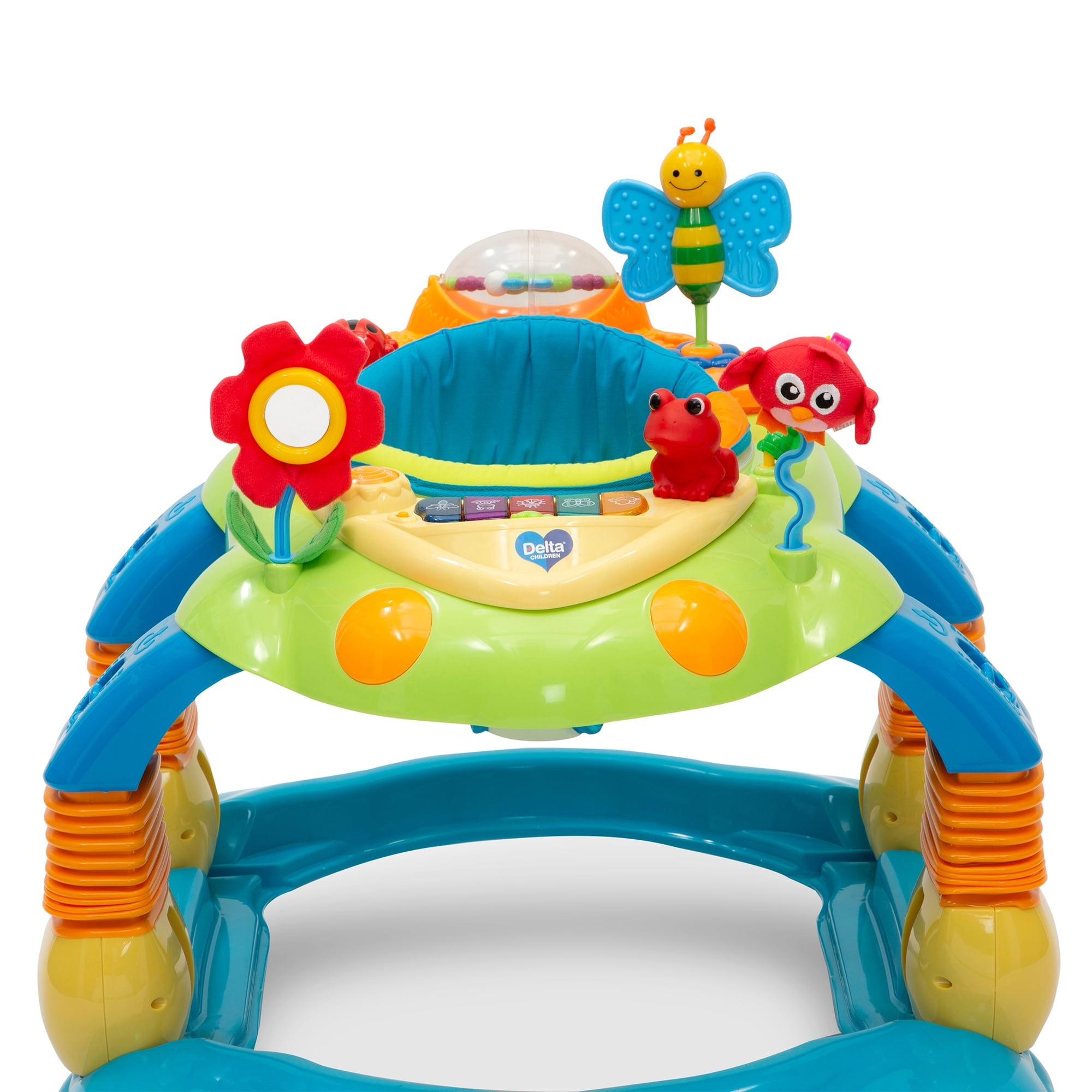 Delta Children Lil’ Play Station 4-in-1 Activity Walker, Blue