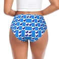 thumbnail image 3 of Womens Underwear butterfly blue chessboard checkered Cuteness No Show Seamless Underwear for Women, Soft Stretch Women's Panties, Hipster Ladies Panties Bikini Underwear Briefs, 3 of 6