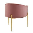 thumbnail image 3 of Modway Savour Tufted Performance Velvet Accent Chair in Dusty Rose, 3 of 6