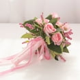 thumbnail image 2 of Wedding Bouquets for Bride, Bridal Bouquets for Bride, Bridesmaid Bouquet for Wedding, Wedding Flowers Bouquets with Silk Ribbon for Valentine's Day, Home Decor, Decoration, 2 of 8