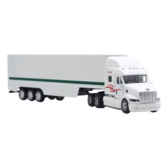 1:48 Scale Alloy Container Truck Style Heavy Hauler With Sound & Light Effects (Die Model)