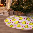thumbnail image 5 of Sikiie Ducks And Pink Heart Christmas Tree Skirt, Christmas Tree Decorations, Christmas Decor, Tree Mat Decoration(30-48IN)-30", 5 of 6
