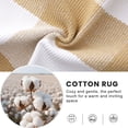 thumbnail image 4 of Buganda Buffalo Plaid Area Rug, Beige and White 2'X3' Washable Cotton Carpet, Indoor Outdoor Rugs for Living Room, Kitchen, Patio, All Season Home Decor, 4 of 8