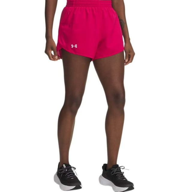 Shorts Under Armour para Mujer Fly en Fucsia Sombreado Talla Mediana