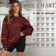 thumbnail image 3 of SCRAWLGOD American Tribal Horse Red Women Oversized Crewneck Sweatshirt Long Sleeve Pullover Tops Drop Shoulder Casual Trendy Workout Clothes with Pockets, L, 3 of 7