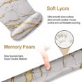 thumbnail image 3 of ArtSo Keyboard Wrist Rest and Mouse Pad with Wrist Support, Ergonomic Mouse Pad, Durable & Comfortable & Lightweight for Easy Typing Pain Relief, Memory Foam Keyboard Mousepad Set, White Golden Marble, 3 of 8