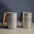 thumbnail image 4 of Vintage Stainless Steel Camping Mug, Shatterproof Beer Cup Dishwasher-Safe Camping Cup for Beer Aficionados Outdoor Adventurers, 4 of 7
