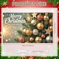 thumbnail image 2 of Gold Silver Ornaments Christmas Banner Star Decorations Holiday Background Festive Design Sparkling Effect Xmas Banner for Christmas Party New Year Celebration Indoor Decoration, 2 of 3