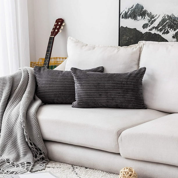 Grey - Housse Coussin d'Allaitement Velours