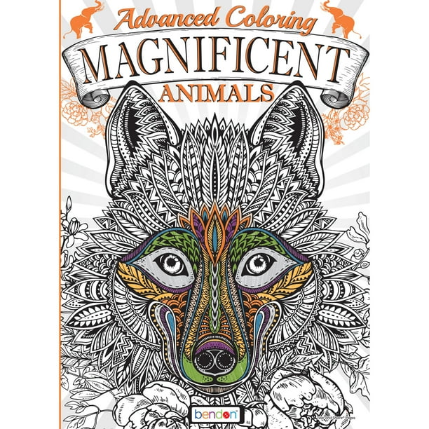 Download Bendon Publishing Magnificent Animals 32 Page Advanced Coloring Book - Walmart.com - Walmart.com
