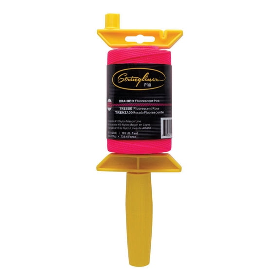 Stringliner 25462 Line Reel, 500 ft L Line, Fluorescent Pink Line