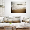 thumbnail image 3 of Designart White Waves in Mediterranean Sea - Seashore Throw Pillow - 18x18, 3 of 4