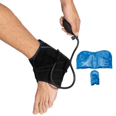 Frost Fit 3-in-1 Adjustable Compression Ankle Wrap With Hot/Cold Therapy