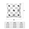thumbnail image 2 of Throw Pillow Covers, Math algorithm Print Soft Square Pillow Cases with Invisible Zipper for Couch Bed Sofa, Farmhouse Fall Home Decor 20"x20", 2 of 7