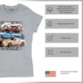 thumbnail image 6 of Shelby Cars Sketch T-Shirt Mustang Racing American Muscle Car GT500 Cobra Performance Powered by Ford Women's Tee, 6 of 7