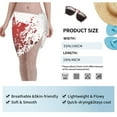 thumbnail image 5 of Swimsuit Coverups For Women Blood Splatter Sarong Beach Bikini Wrap Sheer Short Skirt Chiffon Scarf For Swimwear, 5 of 7