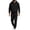 Black #41, variant on Mens Sweat Suit Solid Zip Up Hoodie Elastic Jogger Sweatpants with Pockets Light Purple S