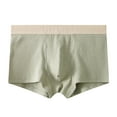 thumbnail image 2 of WIZUTIZ Mens Breathable Boxers Color Matching Stretch Seamless Comfort Underwear Cotton Mid Rise Shorts Soft Comfortable, 2 of 3