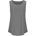 thumbnail image 2 of Aricy Women's Summer Tank Tops Loose Fit Soft Cotton Solid Gym Vest Casual Sleeveless Round Neck Tops Lightweight Sports Vests Tops for Ladies, 2 of 4