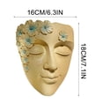 thumbnail image 3 of Rirozkan Resin Face Planter, Wall Mounted Head Shaped Flower Pot for Outdoor Garden Landscape Patio Living Plants Decor, 3 of 8
