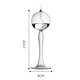 thumbnail image 3 of Candelabro de cristal transparente Sunnimix decoración simple tamaño pequeño, 3 of 8