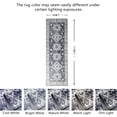 thumbnail image 2 of JV Home Runner Rug Napoli Grey 2' x 7' Washable Rugs Anti Slip, 2 of 6