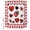 Red, variant on Extra Long Shower Curtain 72x84 Inch, Red Ladybugs Shower Curtain Waterproof Bathroom Decor, Modern Love Heart Black Checkered Plaid Fabric Bath Curtain Set Accessories with Hooks