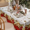 thumbnail image 3 of Christmas Tablecloth, Christmas Table Cloth Winter Snowflake Xmas Holiday Rectangular Tablecloth for Christmas Decor, Waterproof Wrinkle Free Red Christmas Tablecloth for Rectangle Tables 60 X 120, 3 of 6