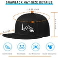 thumbnail image 2 of Snapback hat for Men Flat Bill Hats for Men Fitted Baseball Cap Hats, 2 of 7