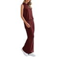 thumbnail image 4 of Conjunto Deportivo PRETTYGARDEN 2 Piezas para Mujer Color Rojo Vino Talla L, 4 of 8