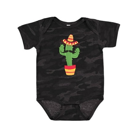 

Inktastic Cactus with a Mustache and Sombrero Cindo De Mayo Gift Baby Boy or Baby Girl Bodysuit