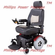 Merits Health Products - Vision Super - Midwheel Drive Power Chair - 22"W x 20"D - Red