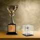thumbnail image 5 of Exhibidor de anillos de campeonato Uxcell con base de madera, cubo de béisbol de acrílico, 5 of 5