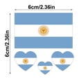 thumbnail image 2 of YWIYIUD 1PC 2.36x2.36 Inch Portable PatrioticFlags Face Stickers Durable World Flag Face and Body Stickers Multicultural Travel Luggage Aviation Stickers for Football Competition Sports Event, 2 of 8