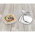thumbnail image 3 of Old English Sheepdog and Flowers Compact Mirror 2.75 in x 3 in, 3 of 4