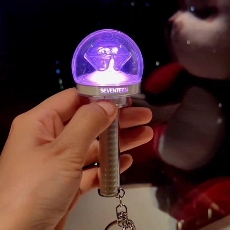 Kpop Idol Seventeen Mini Lightstick Key Ring Glow Stick Keychains