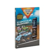 Monster Jam Lenticular Valentine's Day Cards, 32 Count, Multi-Colored Classroom Exchange Cards