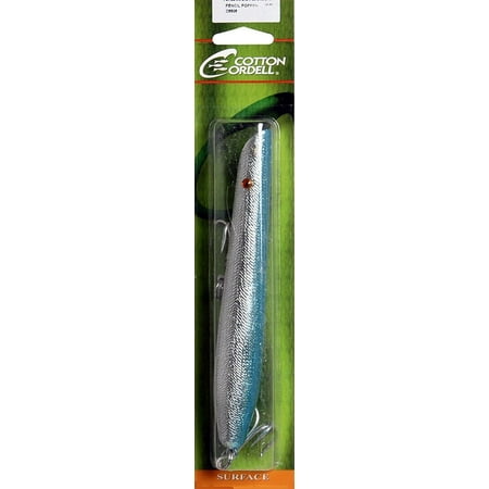 Cotton Cordell Pencil Popper - Cotton Cordell Pencil Popper Lures (Chrome/Blue Back, 7-Inch) Multi-Colored