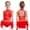 Red, variant on iixpin Girls Jazz Latin Tutu Leotard Rhinestones Cutout Back Feather Skirt for Ballet Dance Galas Pageants Blue 12