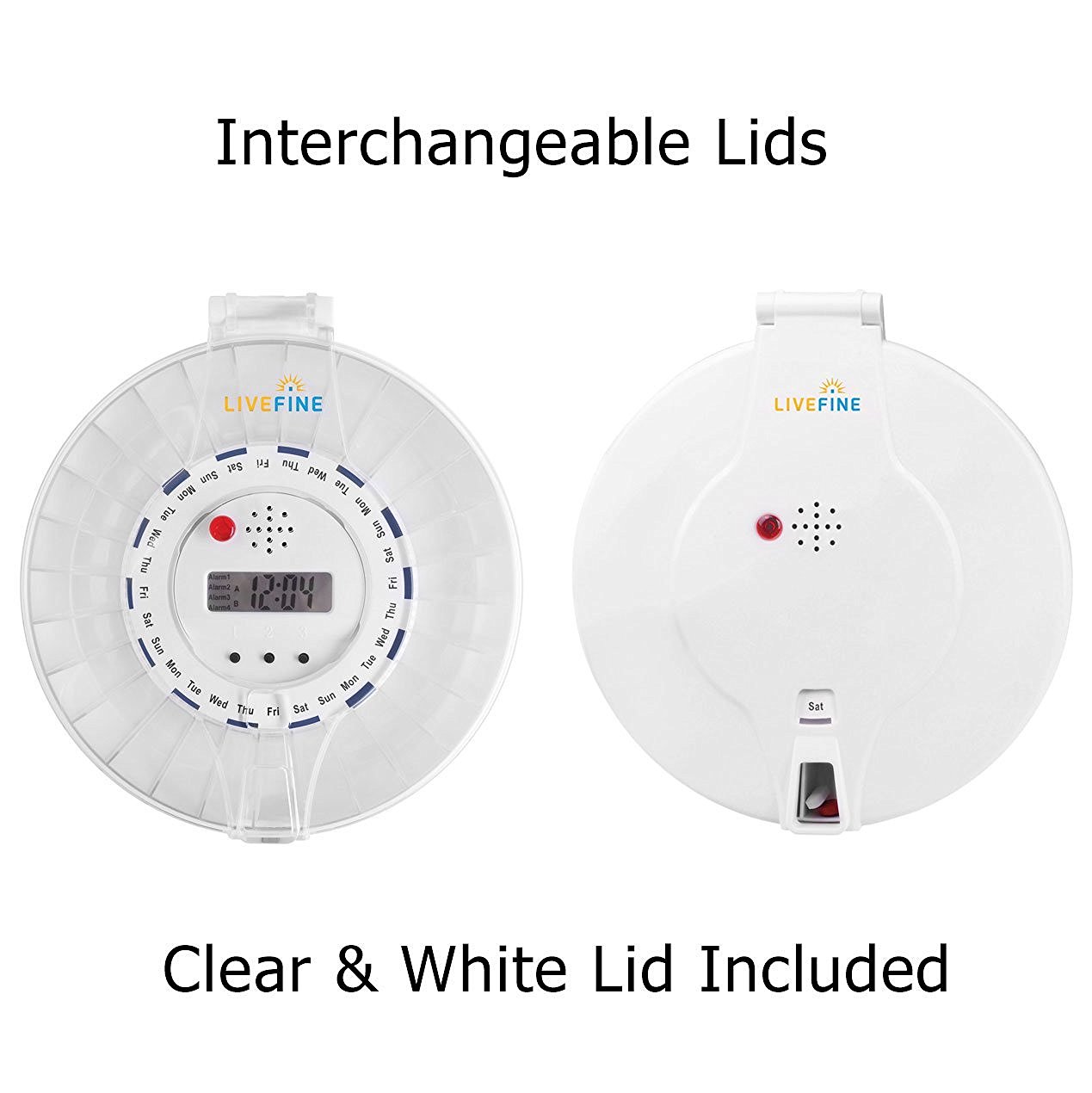 LiveFine Automatic Pill Dispenser, 28-Day Electronic Medication