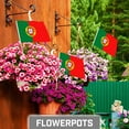 thumbnail image 3 of G128 50 Pack Handheld Portugal Portuguese Stick Flags | 8x12 In | Printed 150D Polyester, Country Flag, Solid Wooden Stick, Spear Gold Tip, 3 of 10