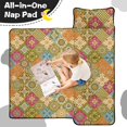 thumbnail image 4 of Pioneer Flower Floral Print Pattern Toddler Nap Mat for Teens Preschool Daycare, Teens Sleeping Mat Bag, Toddler Sleeping Bag with Pillow, 4 of 6