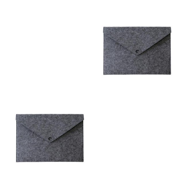 Seitruly Bolsa de almacenamiento de papel para archivos A4 a prueba de polvo para oficina y escuela, bolsa para carpetas de documentos de sala de Gris oscuro 2piezas