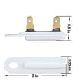 thumbnail image 3 of 20 Pcs Pièces de Fusible pour Sécheuse Appareil Ménager Machine à Laver Fusible 3392519 pour Whirlpool Roder, 20 x Fusible Thermique pour Sécheuse, Blanc, 3 of 7