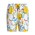 thumbnail image 4 of Gaeub Ducks and Anchors Printed Men's Short Pajama Pants, Lightweight Lounge & Sleep Bottoms Keep You Cool - Small, 4 of 9